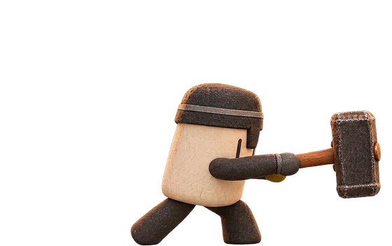 Square, hammer