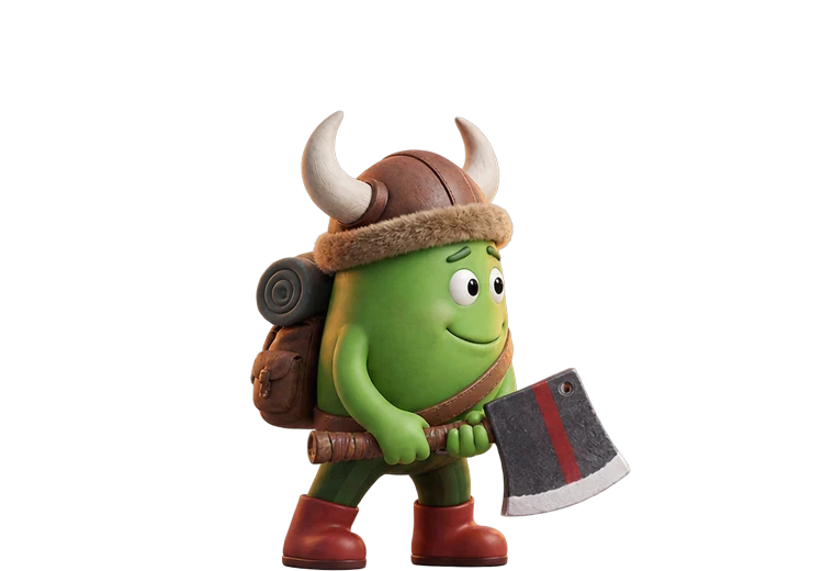 Gus with his axe