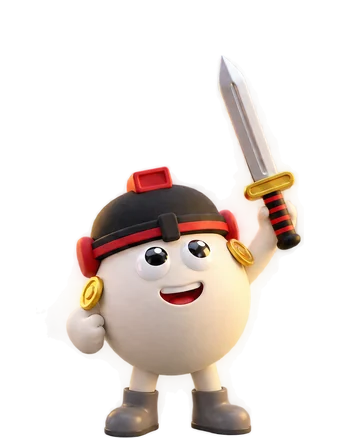 Steve, sword raised