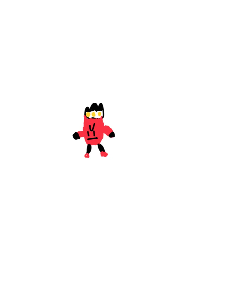The original drawing of King Firebolt