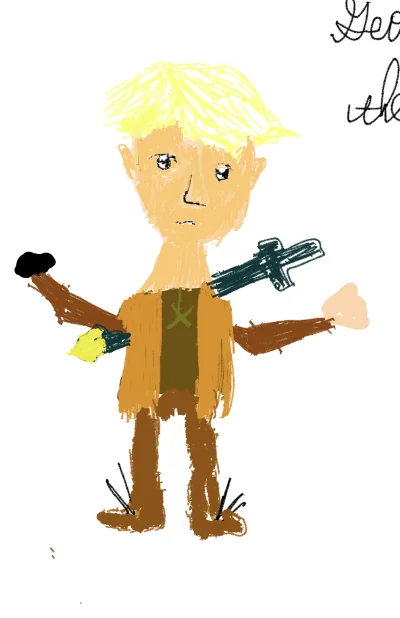 Leo's original drawing of George