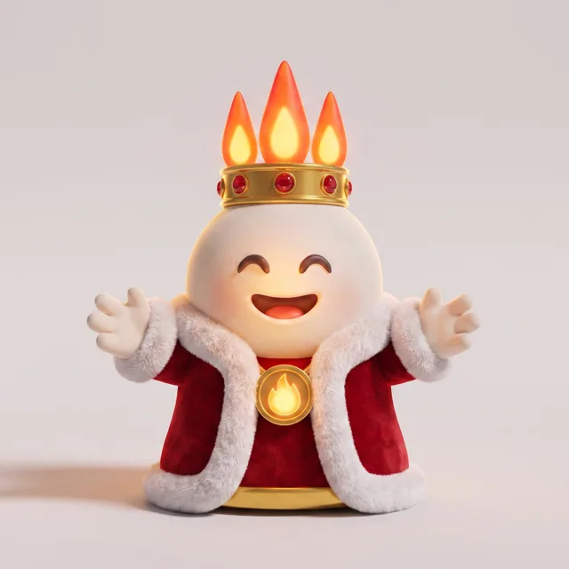King Fred as a 3D character