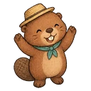 Beaver, very happy