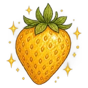 Golden strawberries
